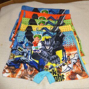 LOT OF 5 BOYS SIZE 8 TRUNKS UNDERWEAR BATMAN THEMED NWT